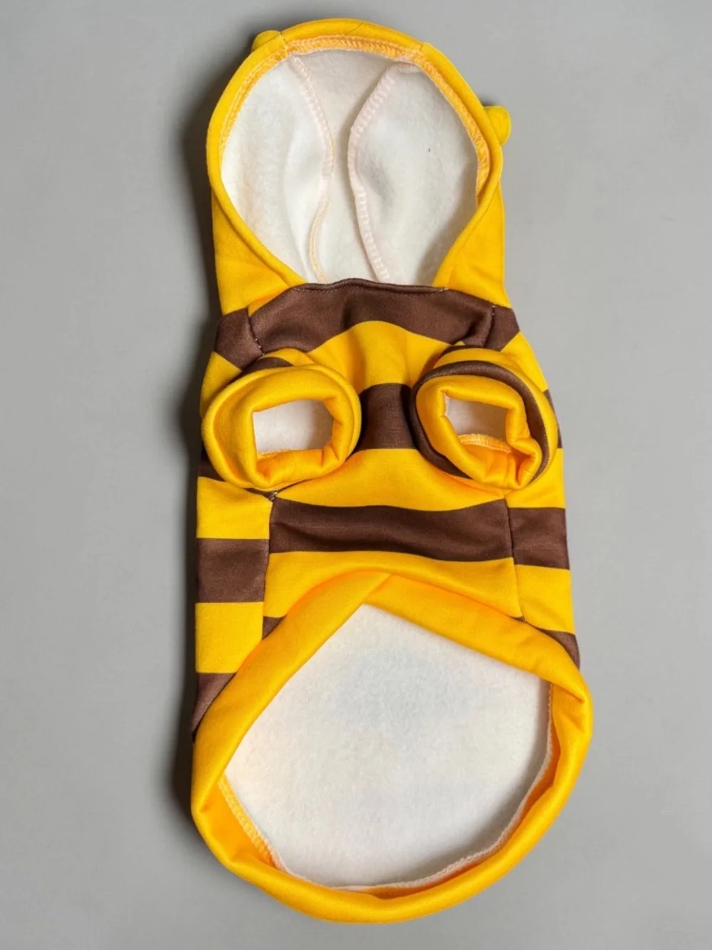 Dog Bee Costume Hoodie Medium Cute Pet Cosplay Outfit NWOT
